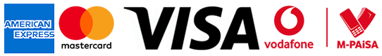 Visa, Mastercard, PayPal