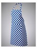Bib Apron With Pocket 2.5cm Checks 