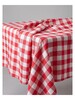 Spun Polyester Checker Red Fabric 320cm