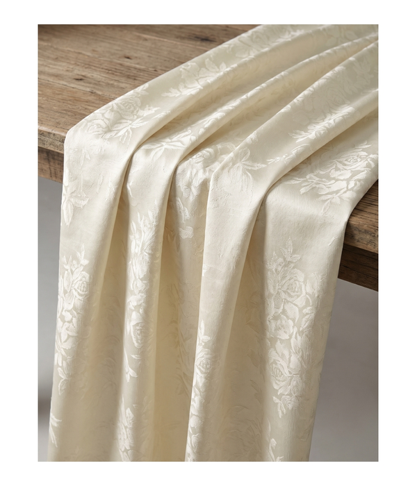 Jacquard Spun Polyester Cream