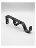 Metal Rod Bracket Double  Gun Metal 