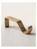 Metal Rod Bracket Single  Gold