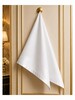 White Cotton Serviettes Satin Band 