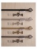 Extendable Curtain Rod 1.6-3mt Set with Sphere Finials