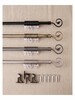 Extendable Curtain Rod 1.6-3mt Set with Leaf Finial