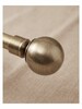 Extendable Curtain Rod 1.6-3mt Set with Round Finials