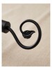 Extendable Curtain Rod 1.6-3mt Set with Leaf Finial