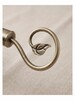 Extendable Curtain Rod 1.6-3mt Set with Leaf Finial