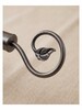 Extendable Curtain Rod 1.6-3mt Set with Leaf Finial