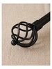 Extendable Curtain Rod 1.6-3mt Set with Sphere Finials