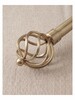Extendable Curtain Rod 1.6-3mt Set with Sphere Finials