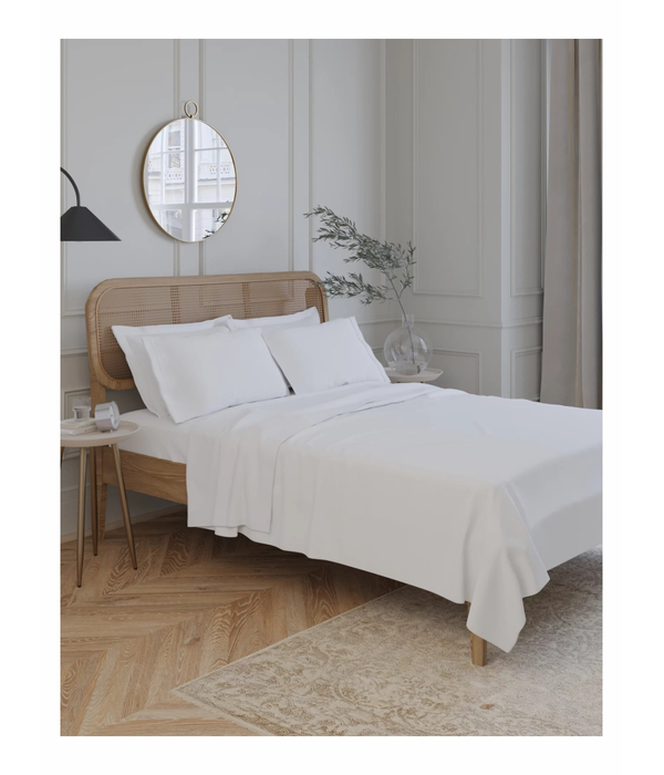 Flat-Fitted Sheet Sets Plain Cotton 375TC 