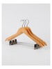 Wooden Hanger with Clip