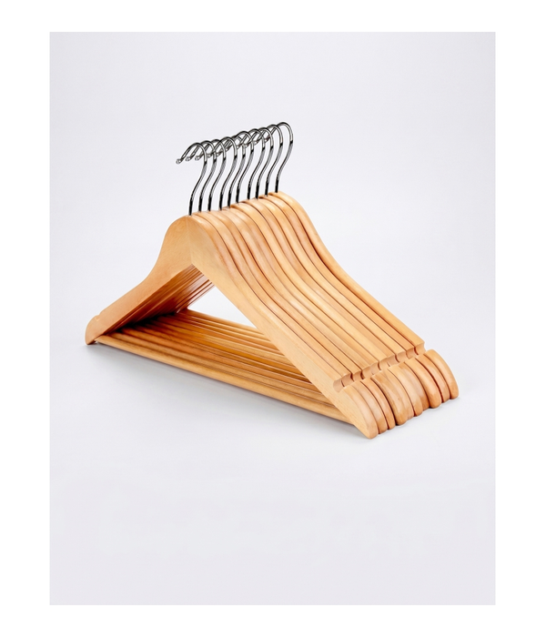 Wooden Hanger Without Clip