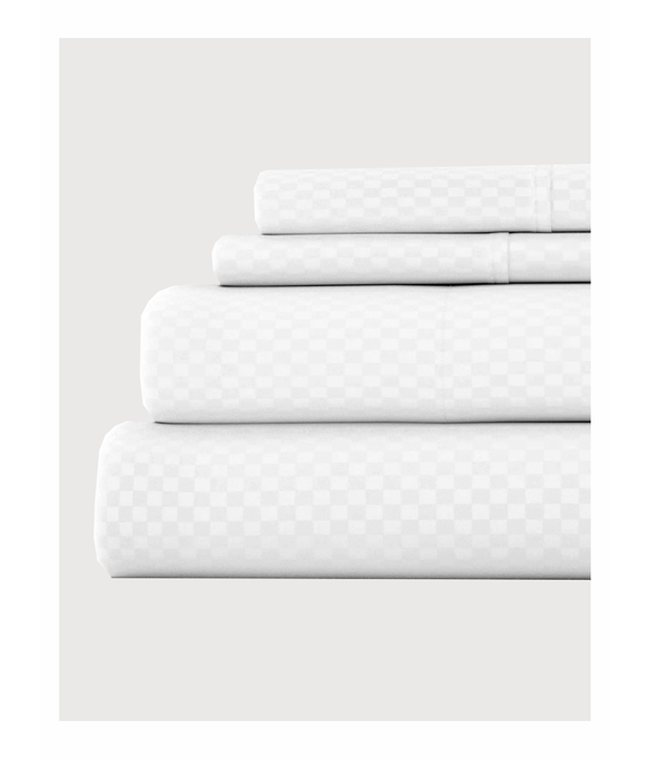 Flat-Fitted Sheet Sets 0.5cm Checks Cotton 325TC
