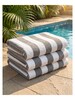Pool Towel Stripe Grey-White 