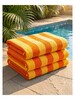 Pool Towel Stripe Orange