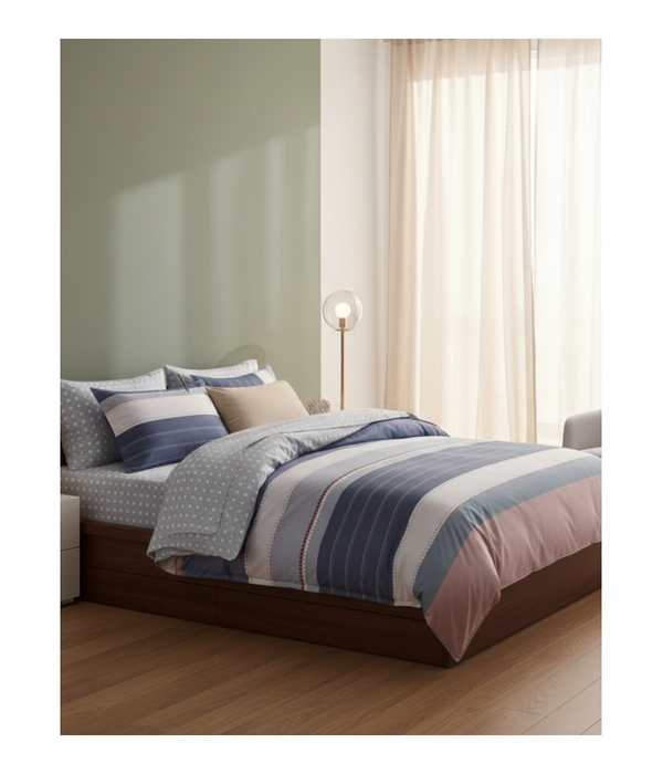 Microfiber Printed Duvet Bed Set 2411