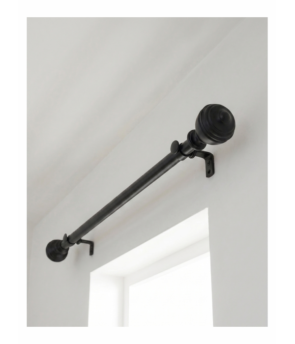 Extendable Curtain Rod 25mm Ball