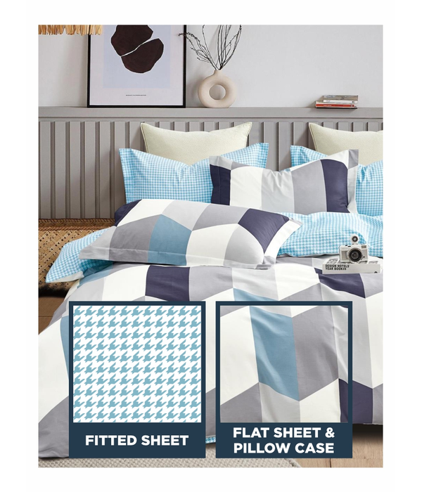 Flat Fitted Set Cotton Printed 2503