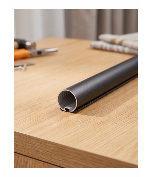 Aluminium 22mm Rail Black 5.8mtr