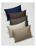 Twin Pack Dyed Poly Cotton Pillow Cases 225TC