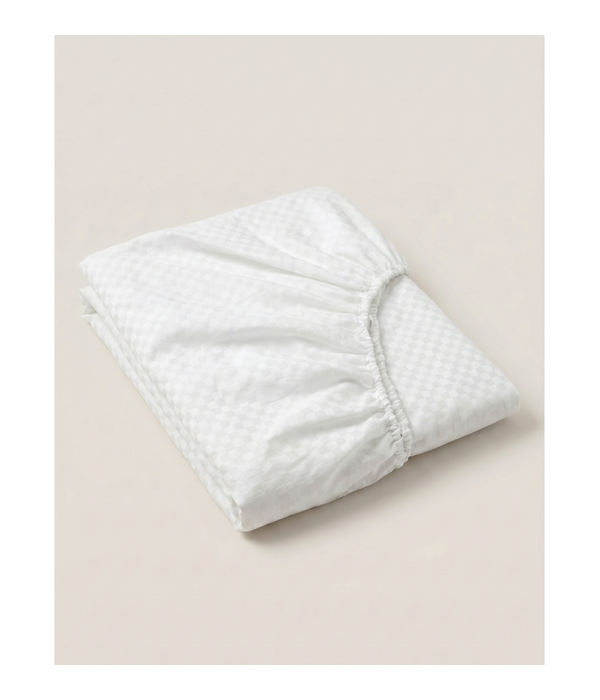 Fitted Sheet 0.5cm Checks 100% Cotton 325TC