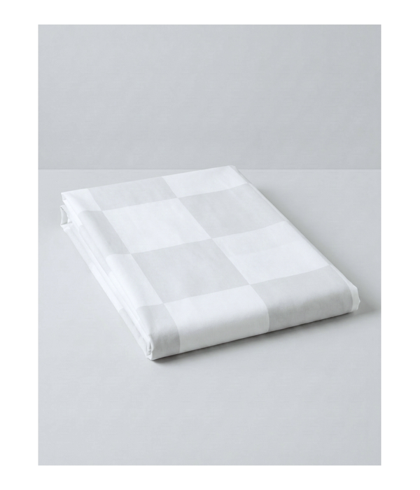 Flat Sheet 9cm Checks 100% Cotton 375TC