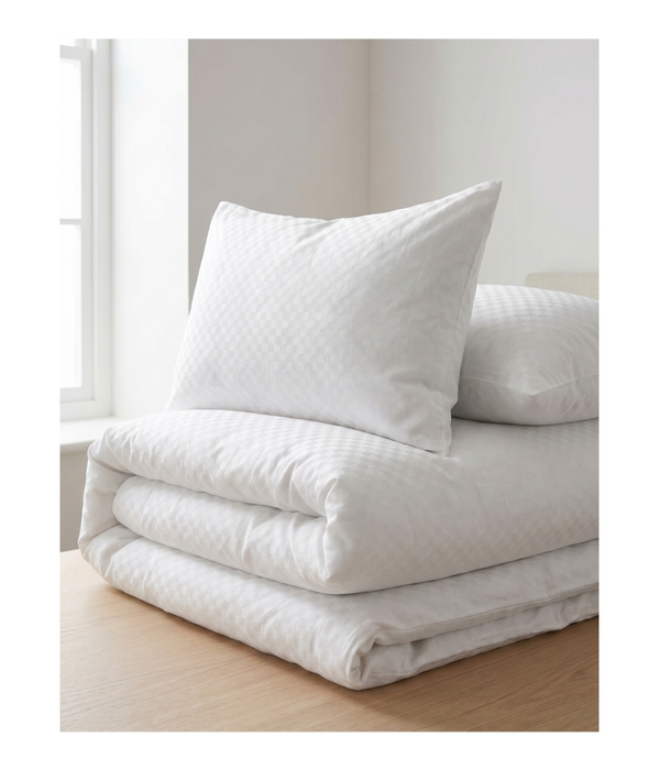 Duvet-Pillow case Sets 0.5cm Checks 100% Cotton 325TC