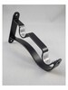 Metal Rod Bracket Double Black