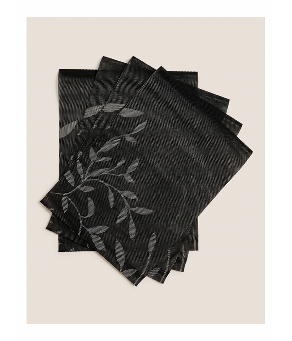 Table Place Mat - 6 pcs Set - Leaves 