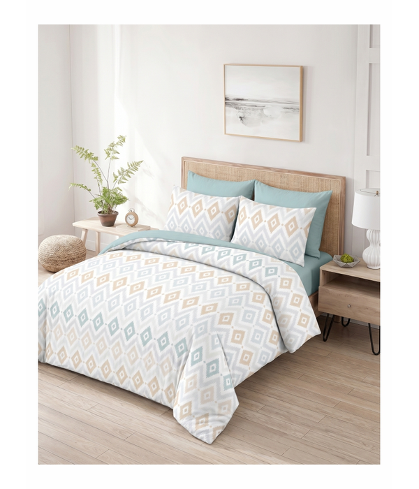 Microfiber Printed Duvet Bed Set 2507