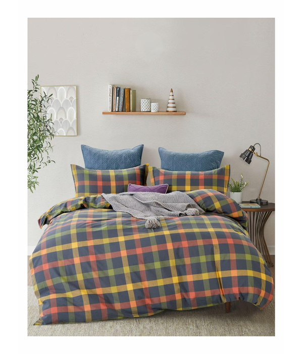 Duvet Bed Set Dyed Cotton Yarn 2512