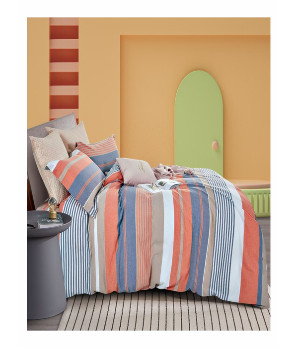 Duvet Bed Set Dyed Cotton Yarn 2514
