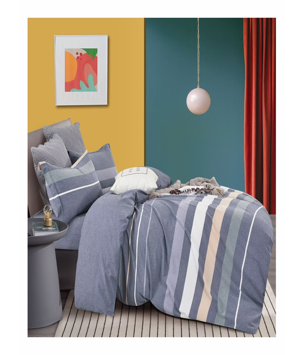Duvet Bed Set Dyed Cotton Yarn 2516