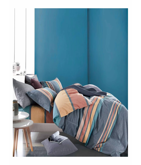 Duvet Bed Set Dyed Cotton Yarn 2517