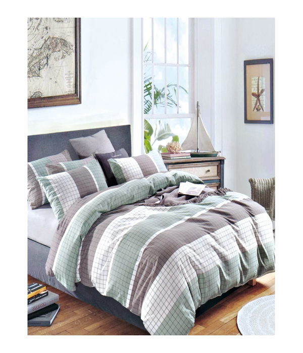 Duvet Bed Set Dyed Cotton Yarn 2518