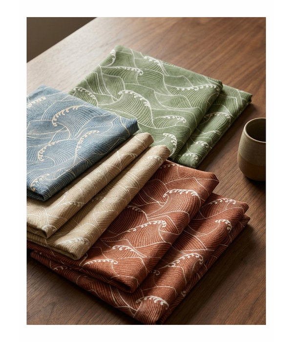 Bark Cloth Crepe TKF143 Wave