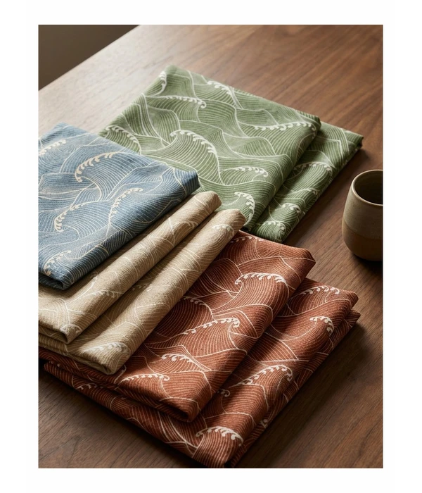 Bark Cloth Crepe TKF143 Wave