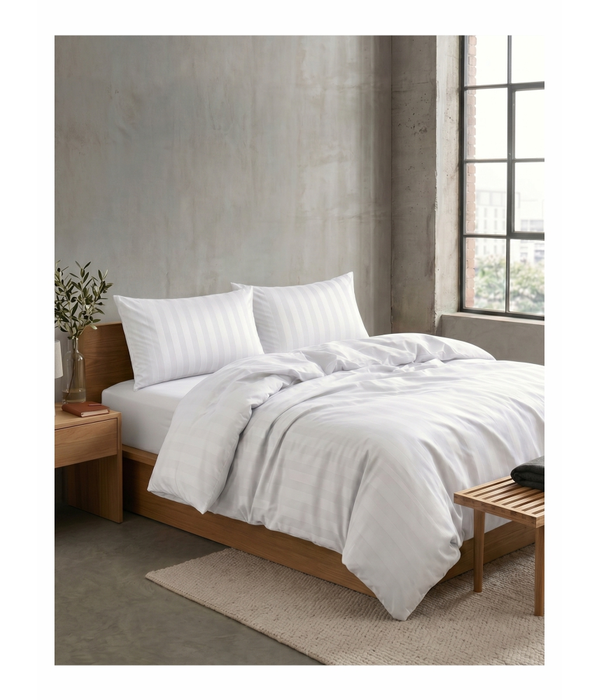 Duvet-Pillowcase Sets 3cm Stripe 100% Cotton 375TC 