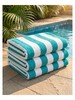Pool Towel Azure-White 