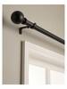 Extendable Curtain Rod 25mm Staked Round