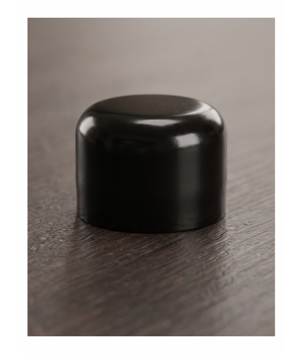 Metal Rod End Cap Black