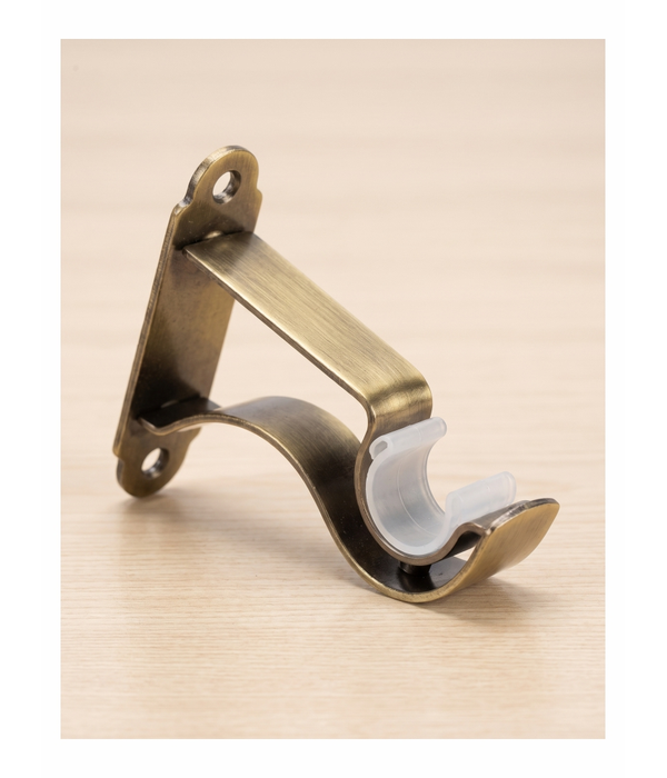 Metal Rod Bracket Single Gold